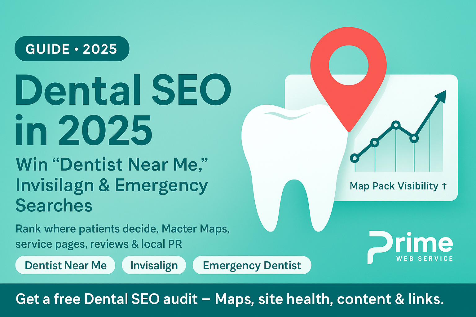 Dental SEO in 2025: Win “Dentist Near Me,” Invisalign & Emergency Searches